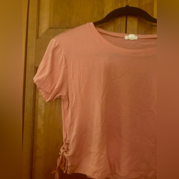 Garage Women’s Salmon Colored Grunge, Y2K/Early 2000/ Crop Top Sz SP Great Basic - Picture 2 of 9